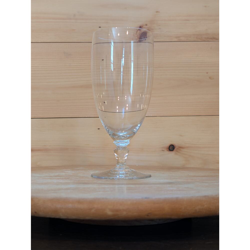 Baccarat Normandie Crystal Iced Tea Glass 7” - France - Discontinued - 50s - 70s
